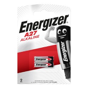 Energizer alkalisk batteri A27 - Prisen er for 2 stk. i en pakke.