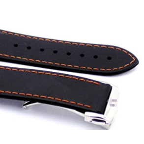 Silicone 22 mm med farvet syning