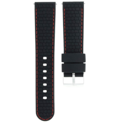 Silicone 22 mm med farvet syning