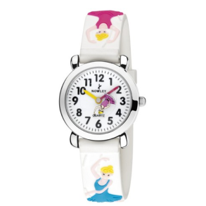 Nowley - Hvid silikonerem m/ballerina