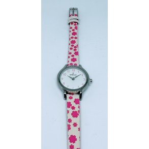 Nowley - hvid rem med r�de blomster