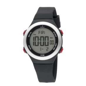 Nowley digital ur - Sort silikonerem