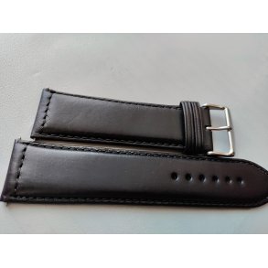 28 mm sort l�derrem XL - med syning