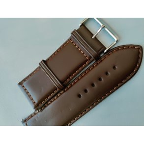 30 mm brun l�derrem - med syning